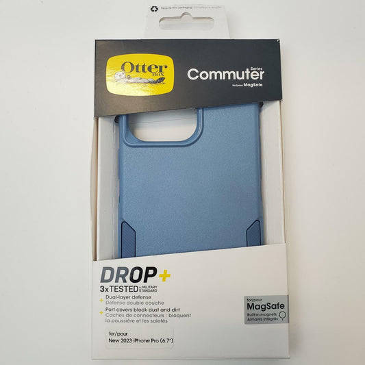 OtterBox Commuter Series for MagSafe iPhone 15 Pro Max Case (Blue) | Grade A