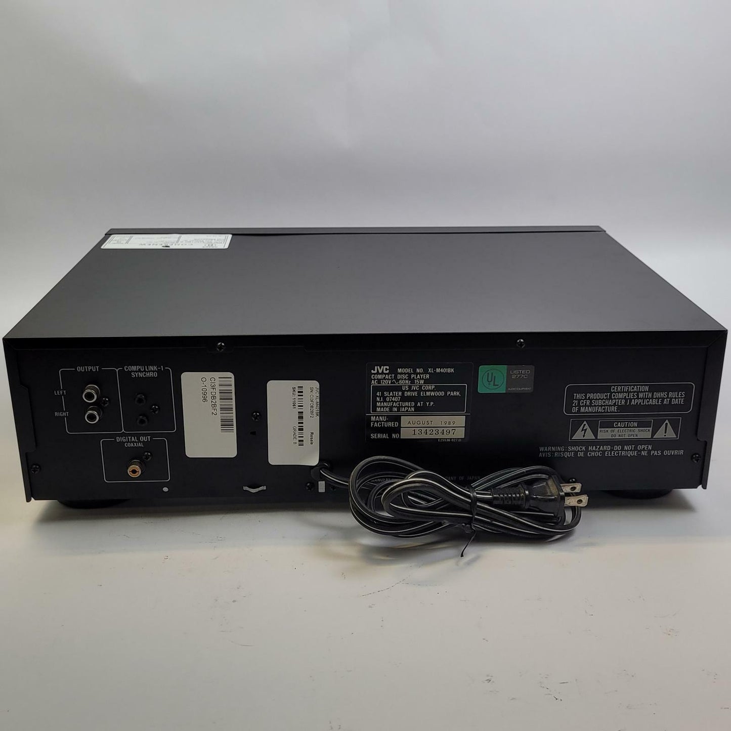 JVC XL-M401BK 6-Disc CD Player | Grade B