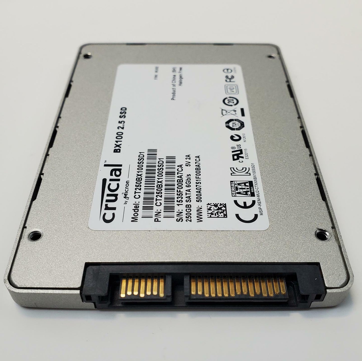 Crucial CT250BX100SSD1 250GB 2.5" SATA Internal SSD | Grade A