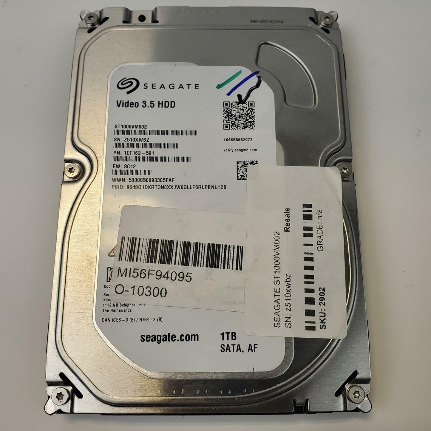Seagate ST1000VM002 1TB 3.5" SAS Internal HDD | Grade A