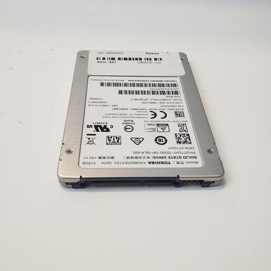 TOSHIBA KSG60ZSE512G 512GB 2.5" SATA Internal SSD | Grade A