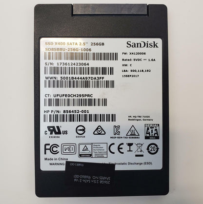 SanDisk SD8SB8U-256G-1006 256GB 2.5" SATA Internal SSD | Grade A