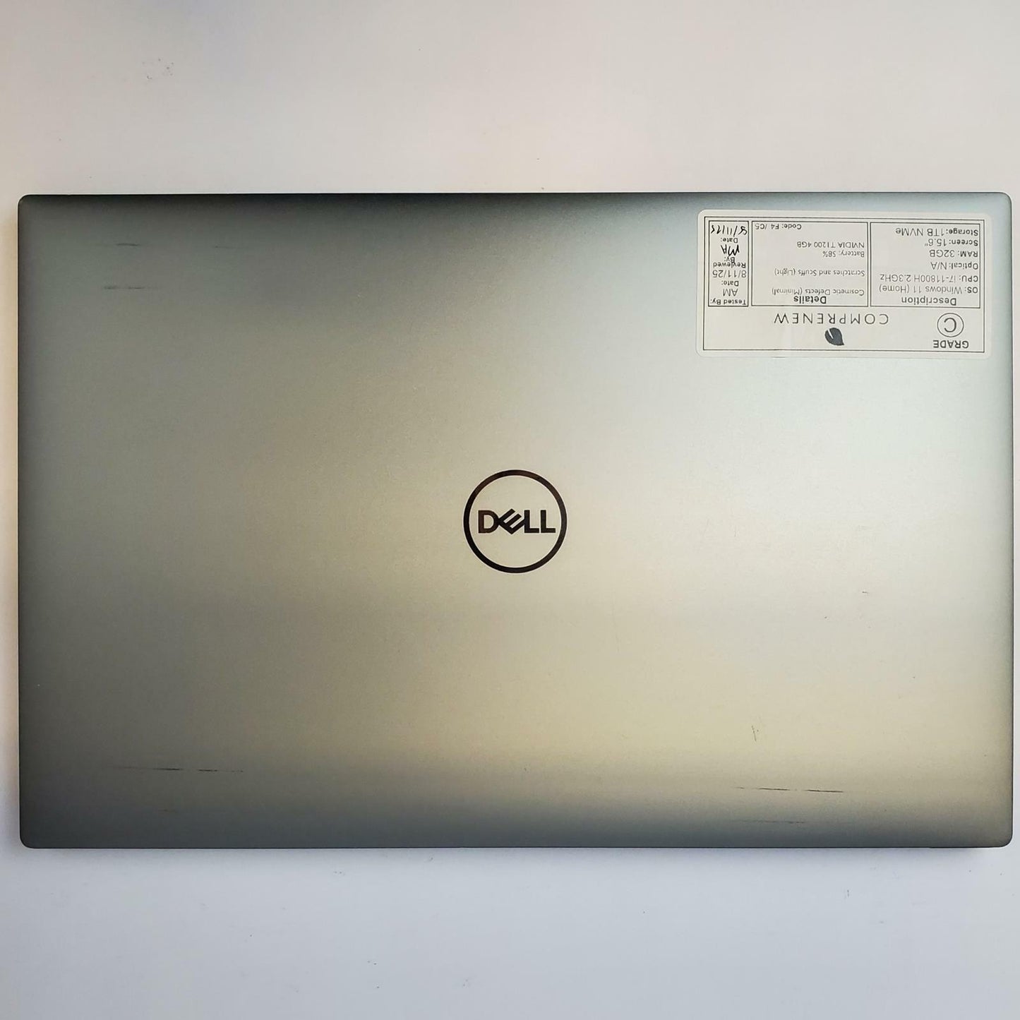 DELL PRECISION 5560 Win 11 Home i7-11800H 32GB RAM 1TB NVME 4GB GPU | Grade C