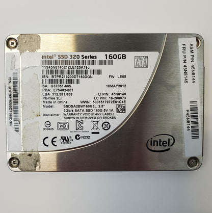 Intel SSDA2BW160G3L 160GB 2.5" SATA Internal SSD | Grade A