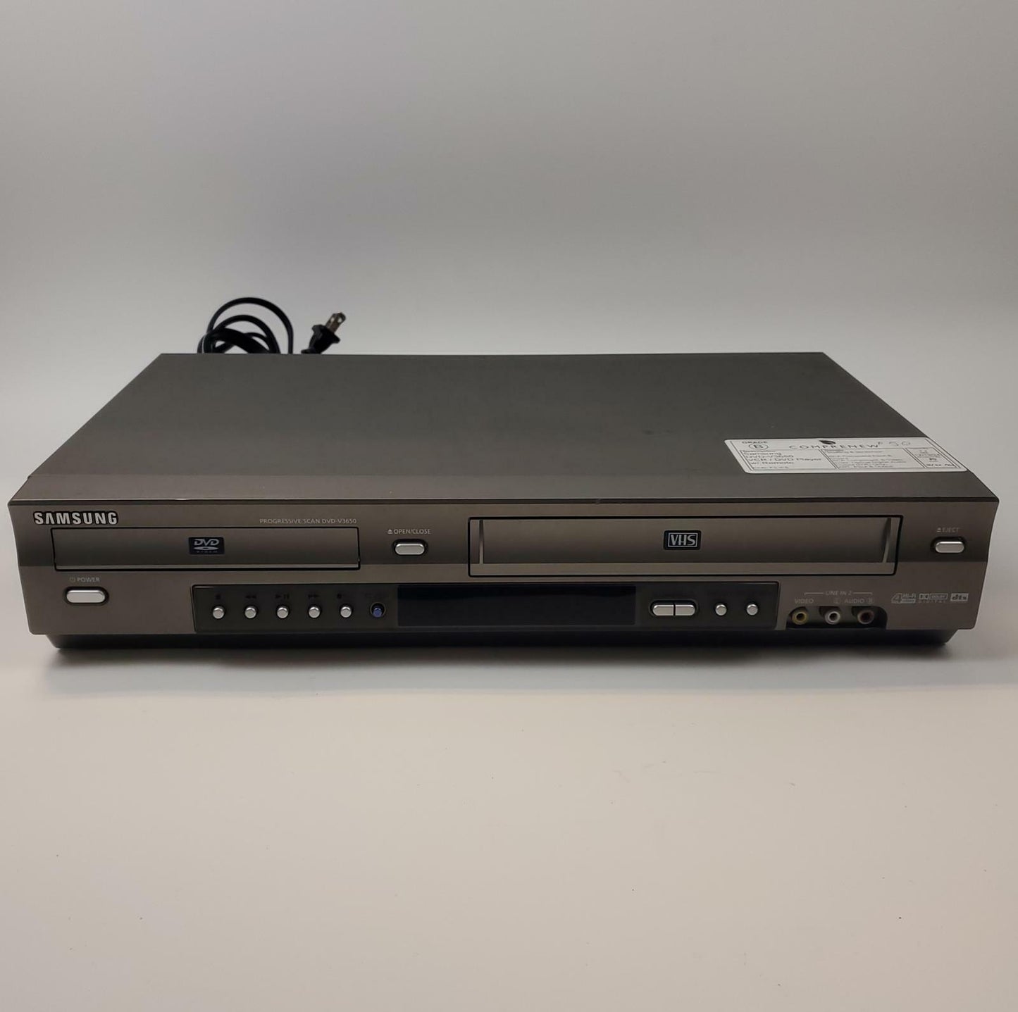 Samsung DVD-V3650 VCR/DVD Player w/ Remote | Grade B