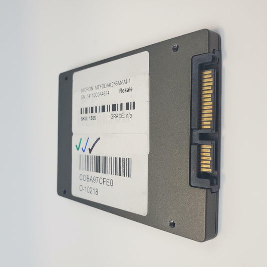 Micron MTFDDAK256MAM-1K12 256GB 2.5" SATA Internal SSD | Grade A