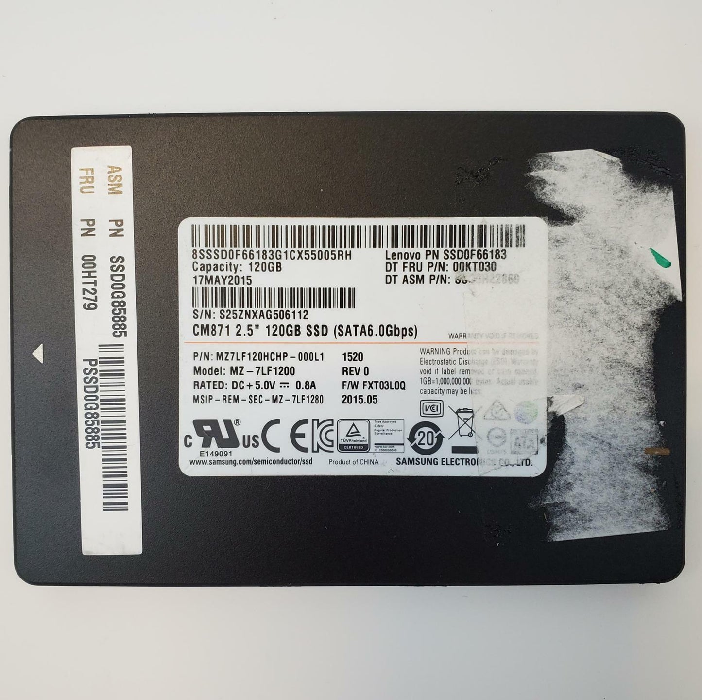 Samsung MZ-7LF1200 120GB 2.5" SATA Internal SSD | Grade A
