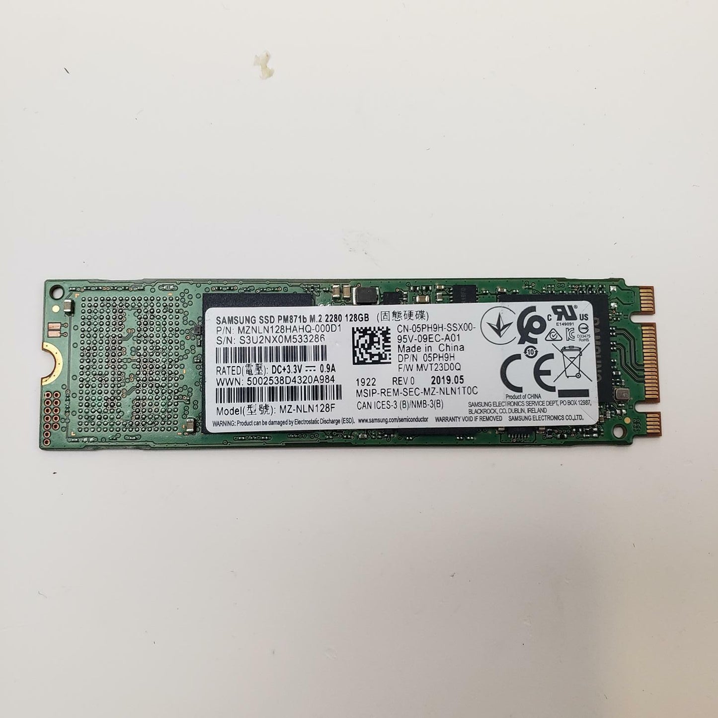Samsung MZ-NLN128F 128GB m.2 2280 SATA Internal SSD | Grade A