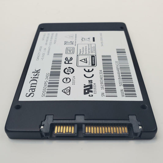 SanDisk SDSSDXPS-240G 240GB 2.5" SATA Internal SSD | Grade A