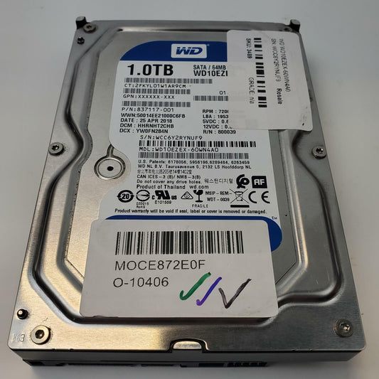Western Digital WD10EZEX-60WN4A0 1TB 3.5" SATA HDD | Grade A