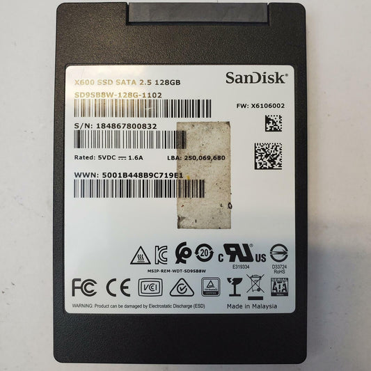 SANDISK SD9SB8W-128G-1102 128GB 2.5" SATA Internal SSD | Grade A