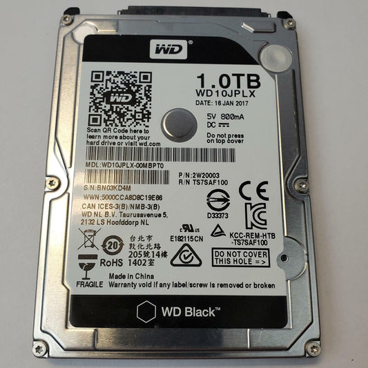 WESTERN DIGITAL WD10JPLX 1TB 2.5" SATA Internal HDD | Grade A