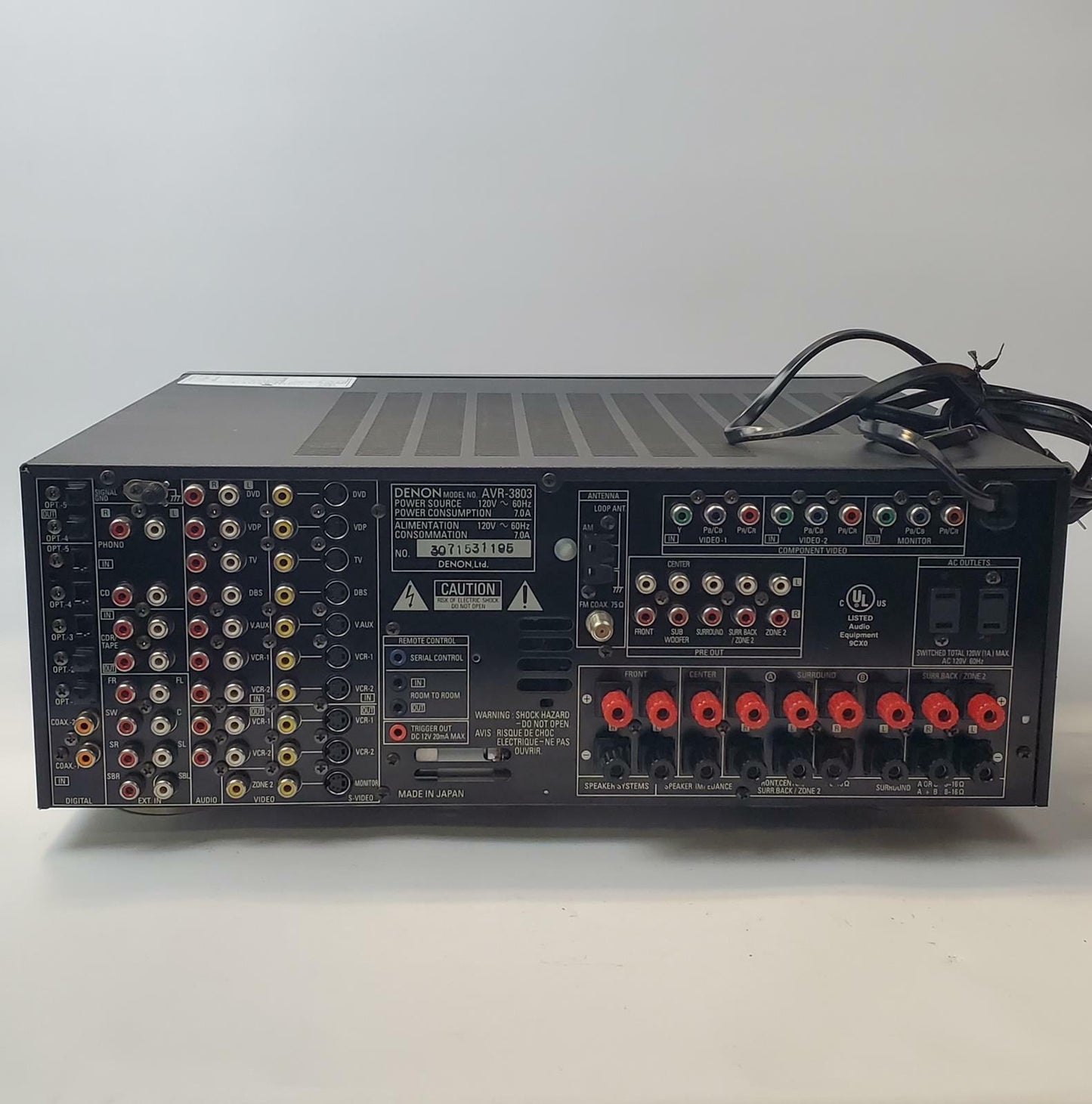 DENON AVR-3803 7.1 AV Surround Receiver | Grade C