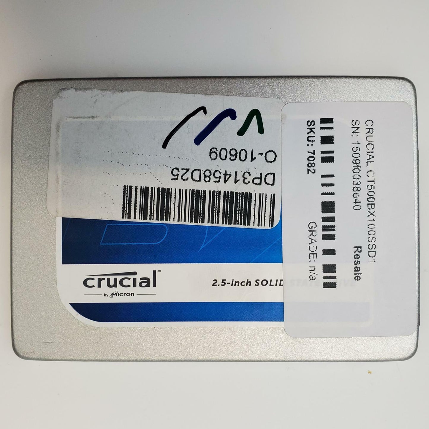 CRUCIAL CT500BX100SSD1 500GB 2.5" SATA Internal SSD | Grade A