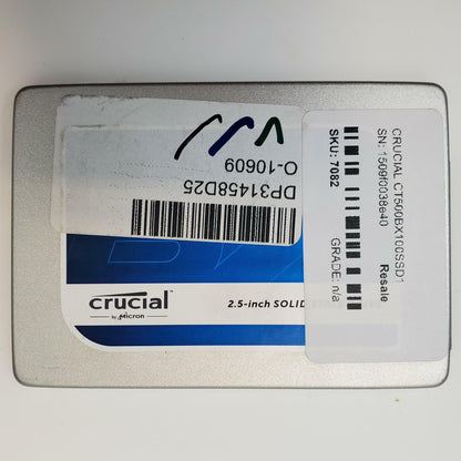 CRUCIAL CT500BX100SSD1 500GB 2.5" SATA Internal SSD | Grade A