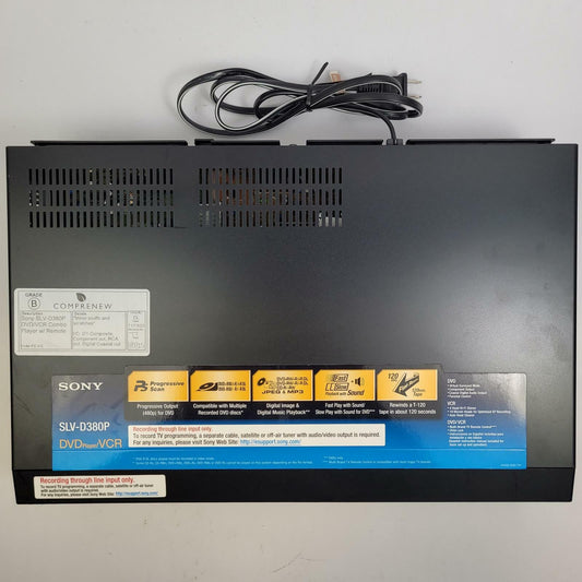 SONY SLV-D380P DVD/VCR Combo Player w/ Remote | Grade B