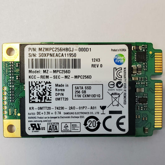 SAMSUNG MZ-MPC256D 256GB mSATA Internal SSD | Grade A
