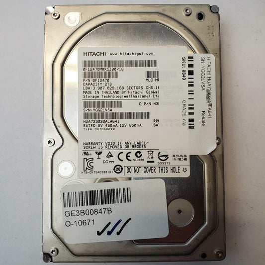 HITACHI HUA723020ALA641 2TB 3.5" SATA Internal HDD | Grade A