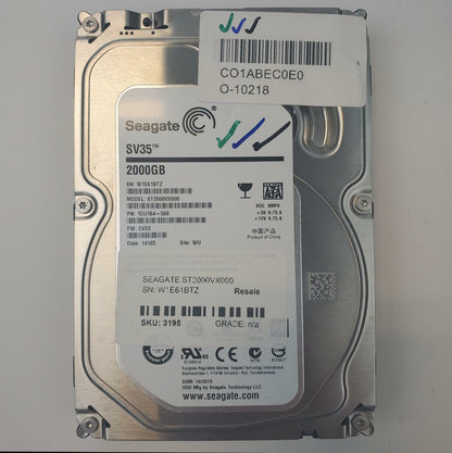 Seagate ST2000VX000 2TB 3.5" SATA Internal HDD | Grade A