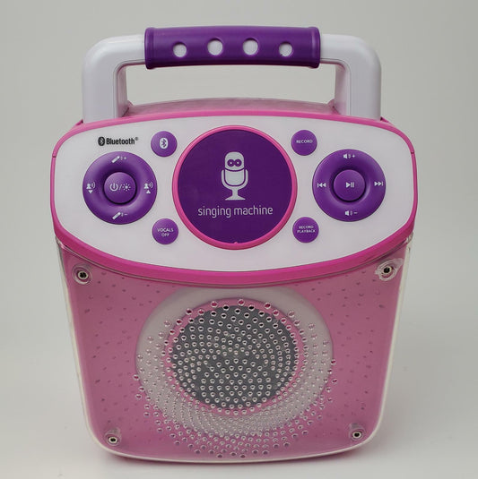 The Singing Machine SML294P Mini Sparkle Bluetooth Karaoke Machine | Grade B