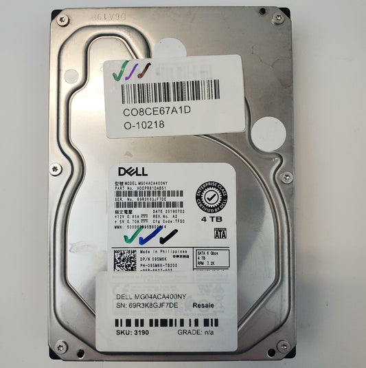 Dell MG04ACA400NY 4TB 3.5" SATA Internal HDD | Grade A