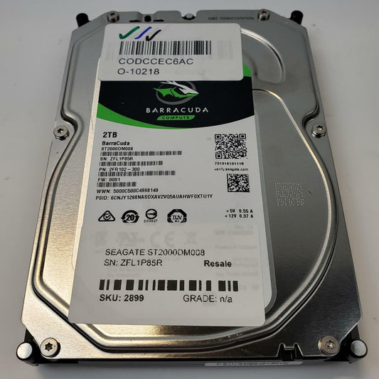 Seagate ST2000DM008 2TB 3.5" SATA Internal HDD | Grade A | 10690