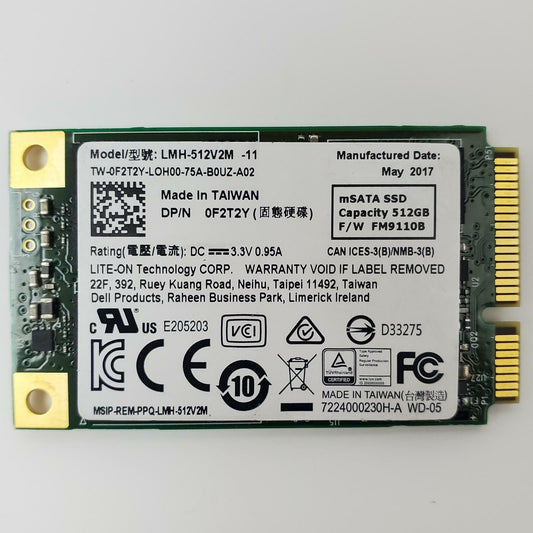 Lite-On LMH-512V2M-11 512GB mSATA SSD | Grade A