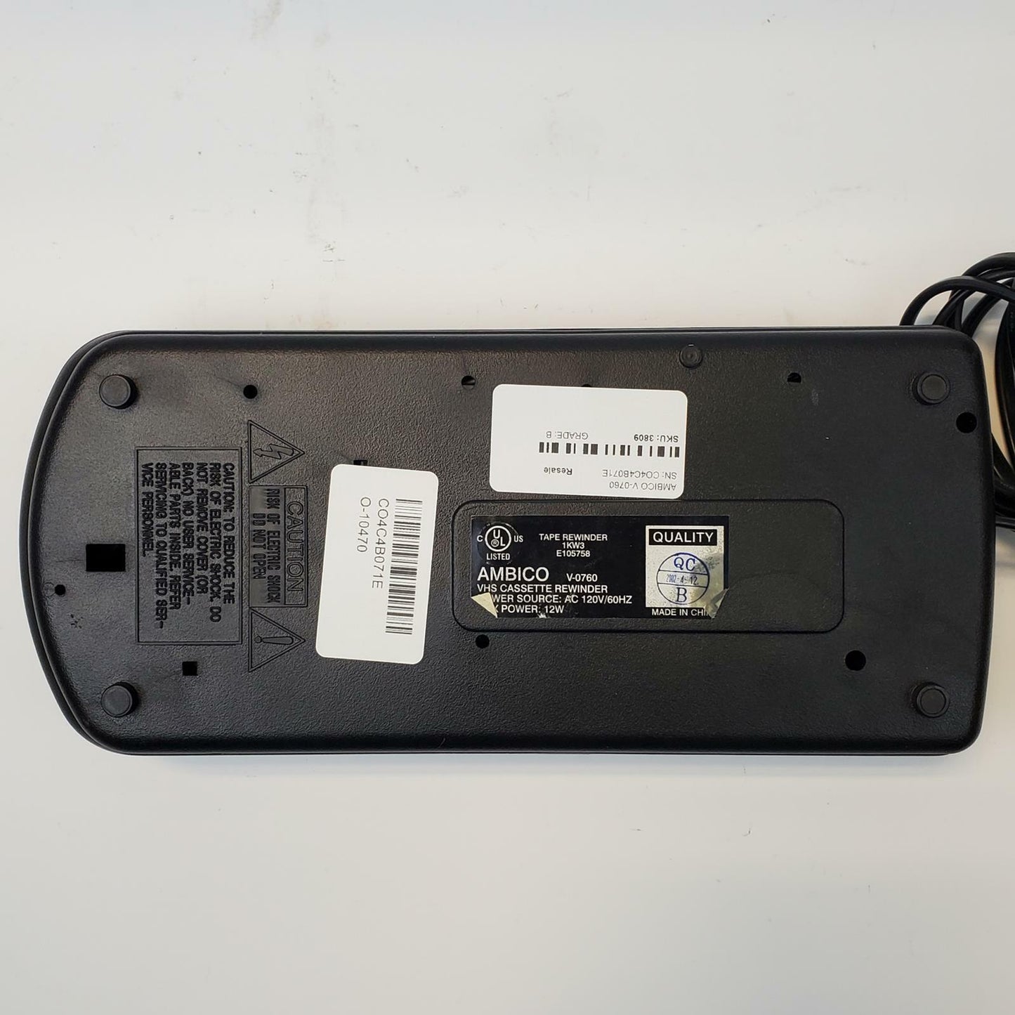 Ambico V-0760 VHS Rewinder | Grade B