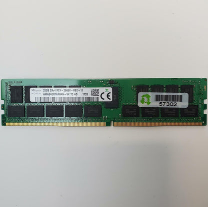 32GB PC4-2666V 21300 DIMM DDR4 ECC RAM | Grade A