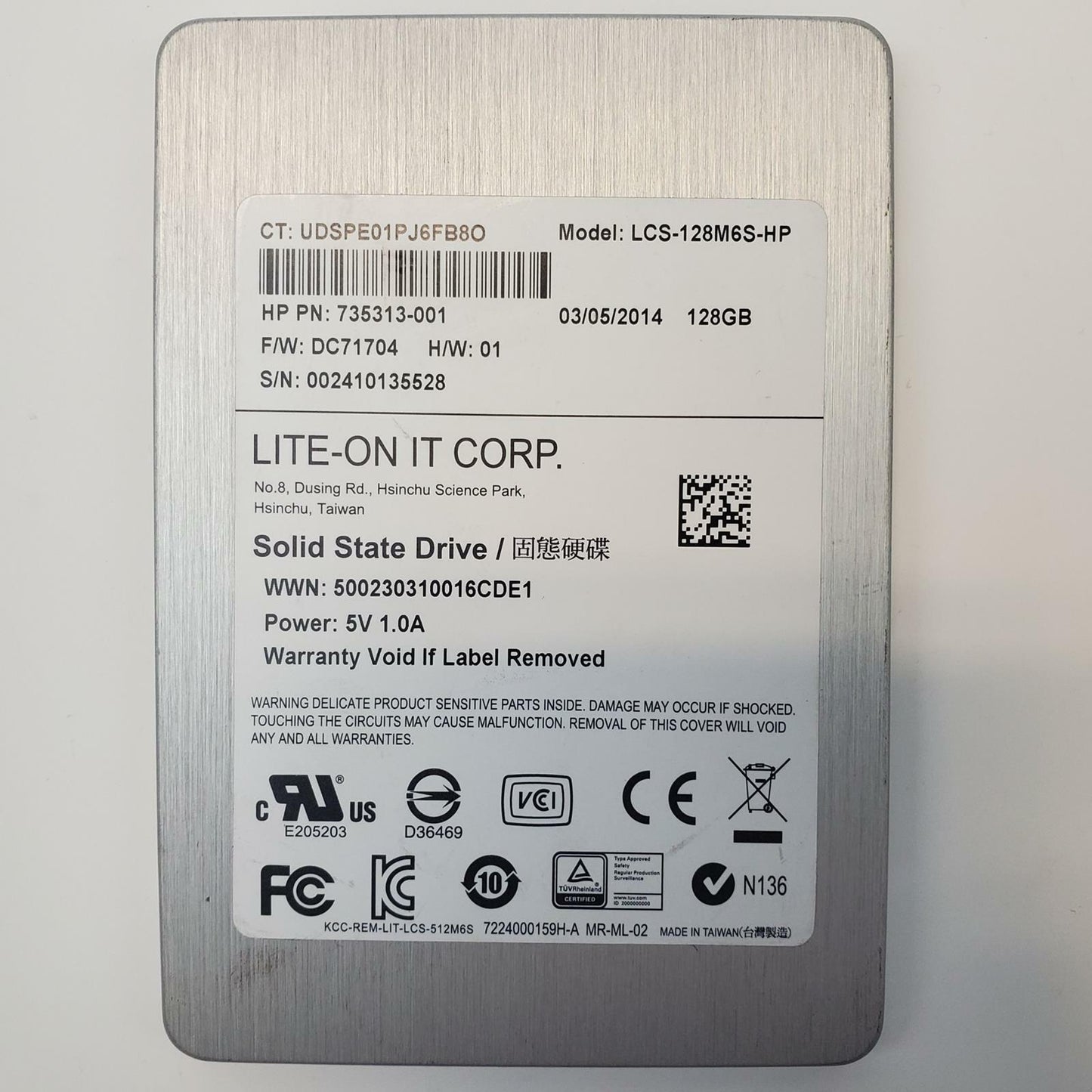Lite-On LCS-128M6S-HP 128GB 2.5" SATA Internal SSD | Grade A