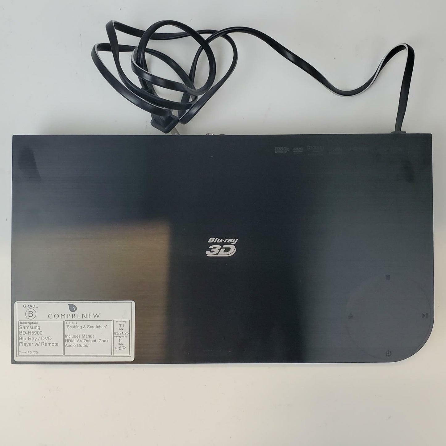 Samsung BD-H5900 Blu-Ray/DVD Player w/ Remote | Grade B