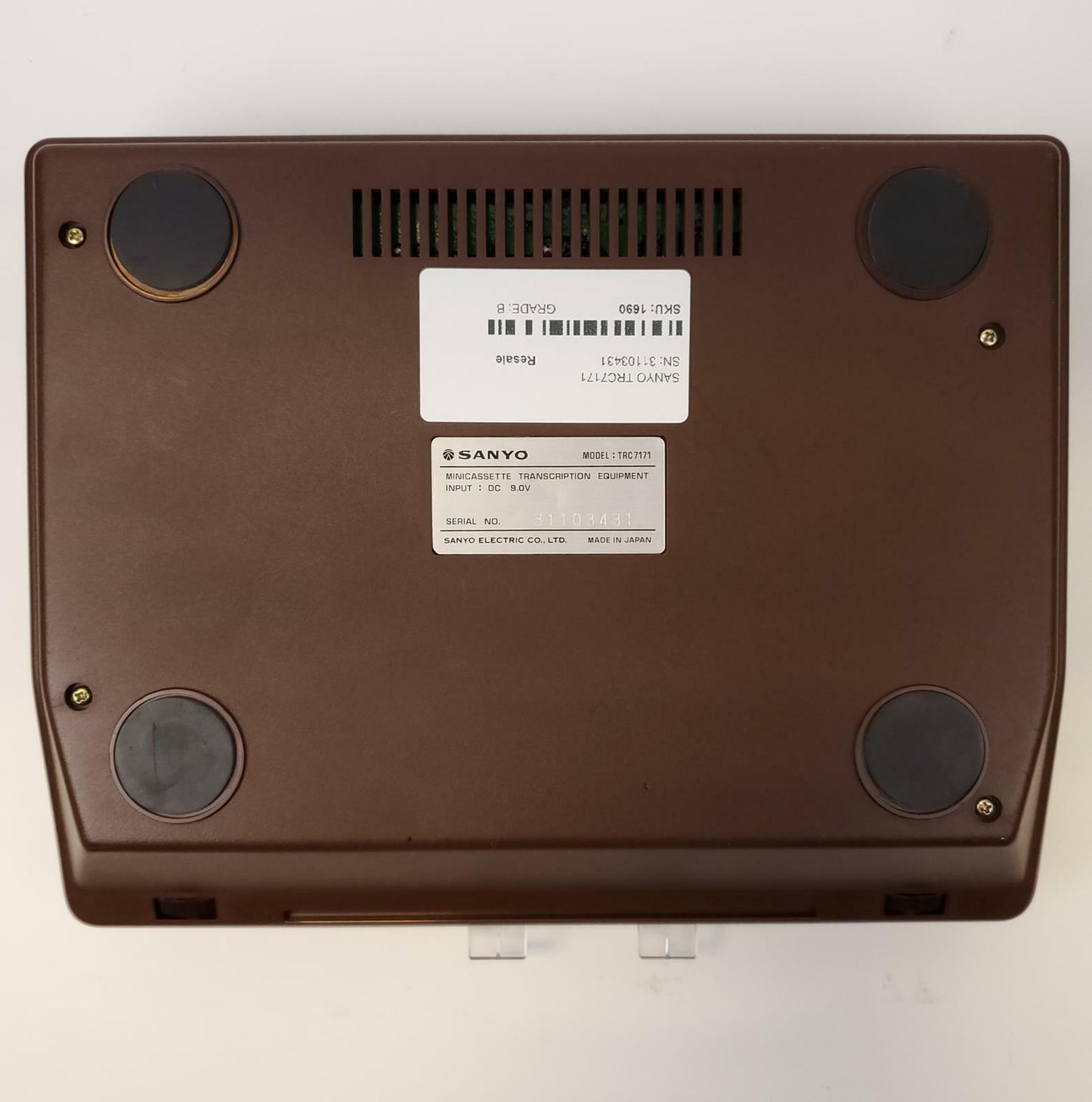 Sanyo TRC7171 Memo-Scriber Mini Cassette Transcriber | Grade B