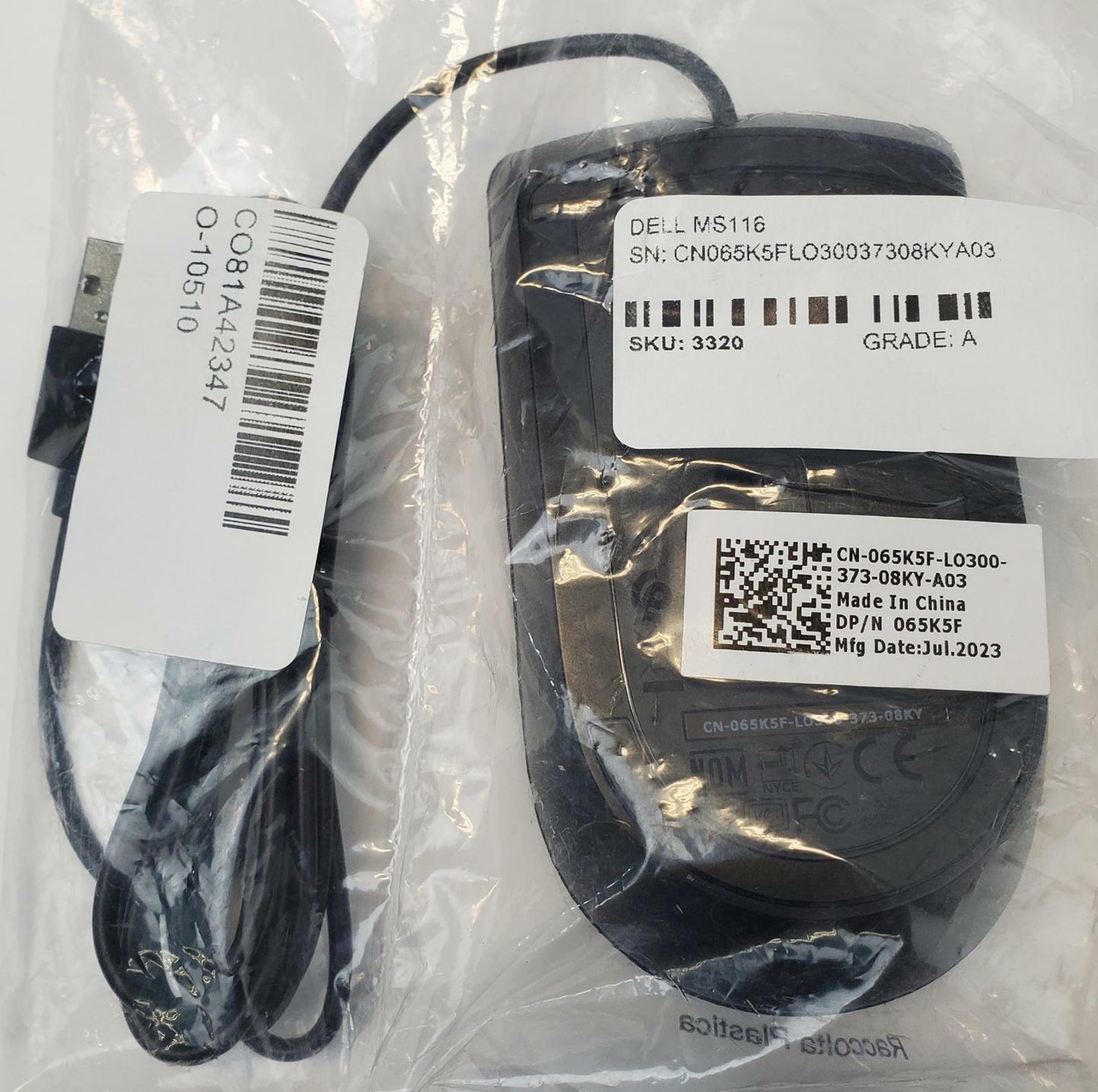 Dell MS116 Wired USB Mouse | Grade A