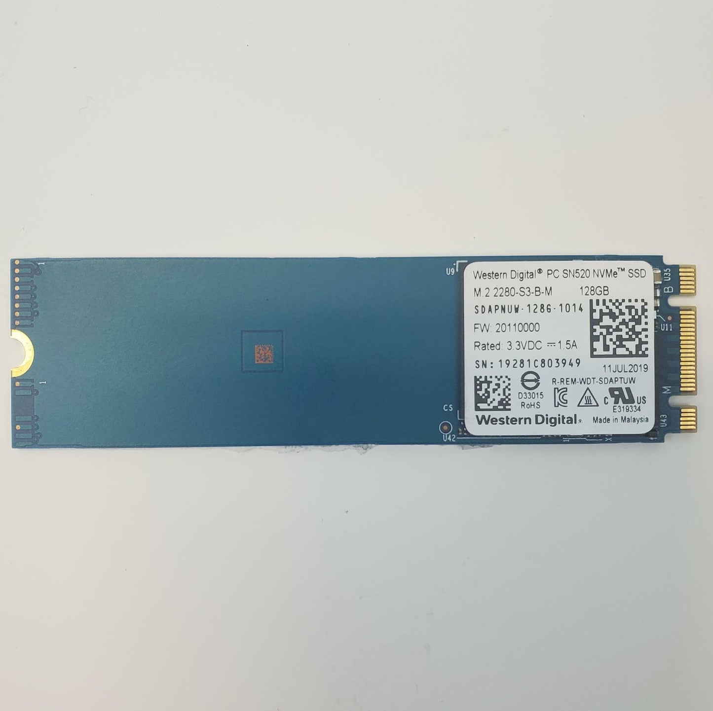 Western Digital SDAPNUW-128G-1014 128GB 2280 Gen3 M.2 SSD | Grade A