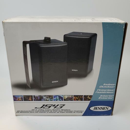 Jensen JS43 Stereo Indoor/Outdoor Speaker Pair | Grade A