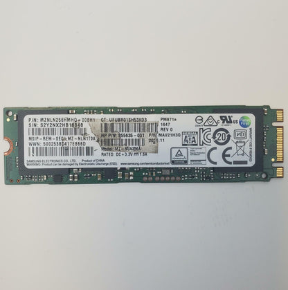 Samsung MZ-NLN256A 256GB 2280 Gen3 M.2 SSD | Grade A