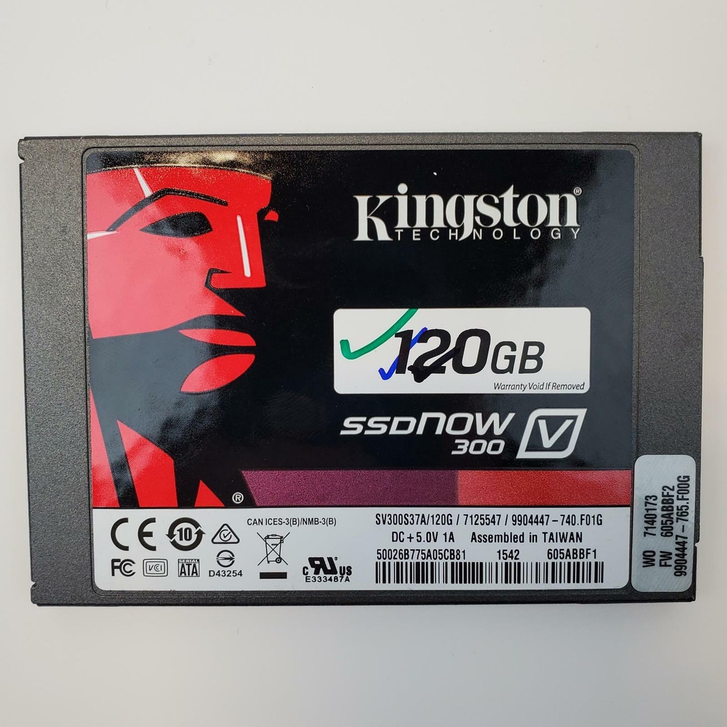Kingston SV300S37A/120G 120GB 2.5" SATA Internal SSD | Grade A