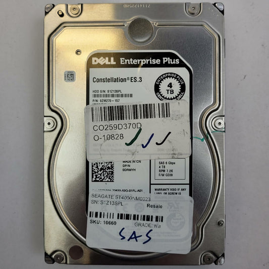 Seagate ST4000NM0023 4TB 3.5" SAS Internal HDD | Grade A | 10660