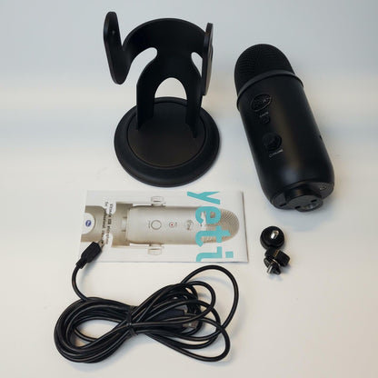 Blue Yeti Blackout Edition USB Microphone | Grade B
