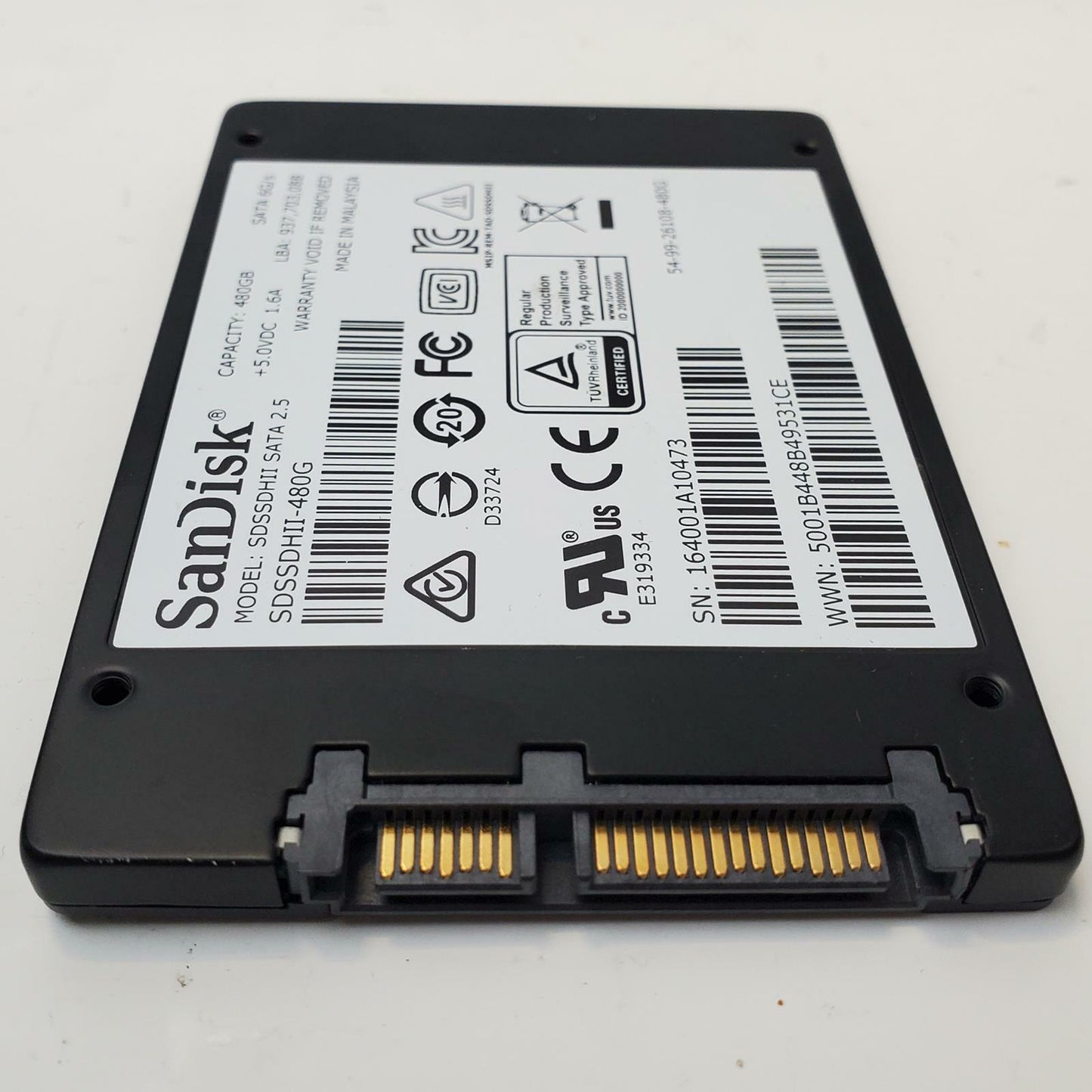 SANDISK SDSSDA-480G 480GB 2.5" SATA Internal SSD | Grade A