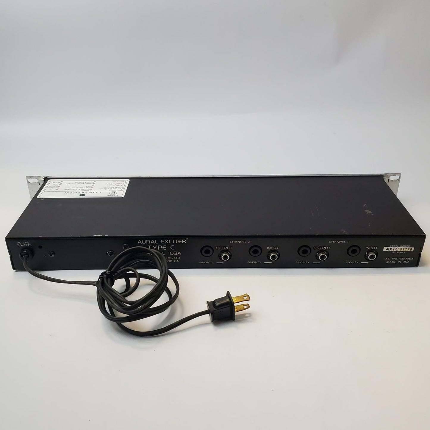 APHEX SYSTEMS 103A Aural Exciter Type C 2-Channel Harmonic Enhancer | Grade B