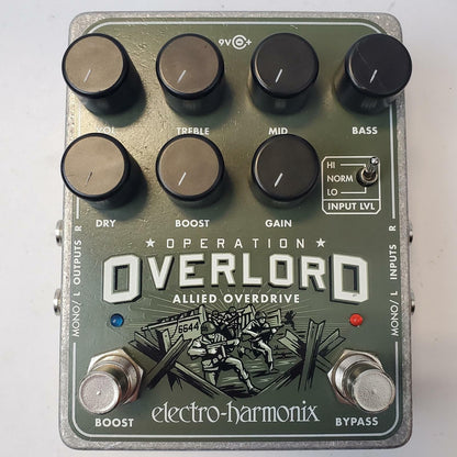Electro-Harmonix Operation Overlord Allied Overdrive Pedal | Grade C