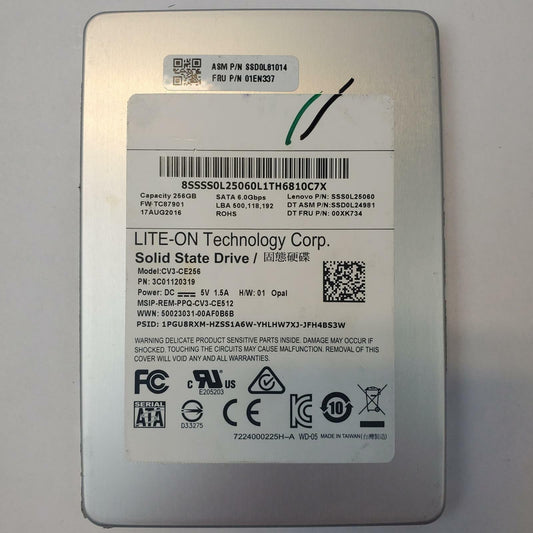 LITE-ON CV3-CE256-11 256GB 2.5" SATA Internal SSD | Grade A