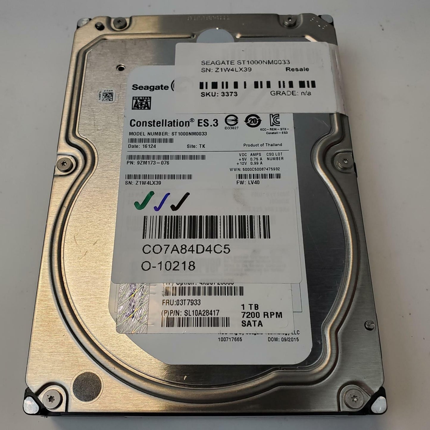 Seagate ST1000NM0033 1TB 3.5" SATA Internal HDD | Grade A