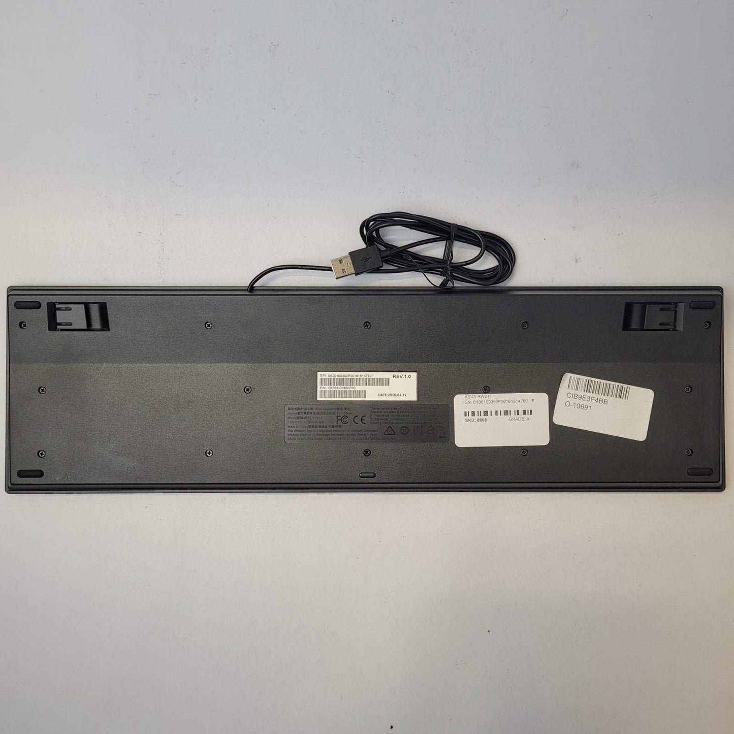 ASUS AW211 USB Wired Keyboard | Grade A