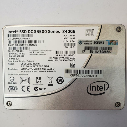 INTEL SSDSC2BB240G4P 240GB 2.5" SATA Internal SSD | Grade A