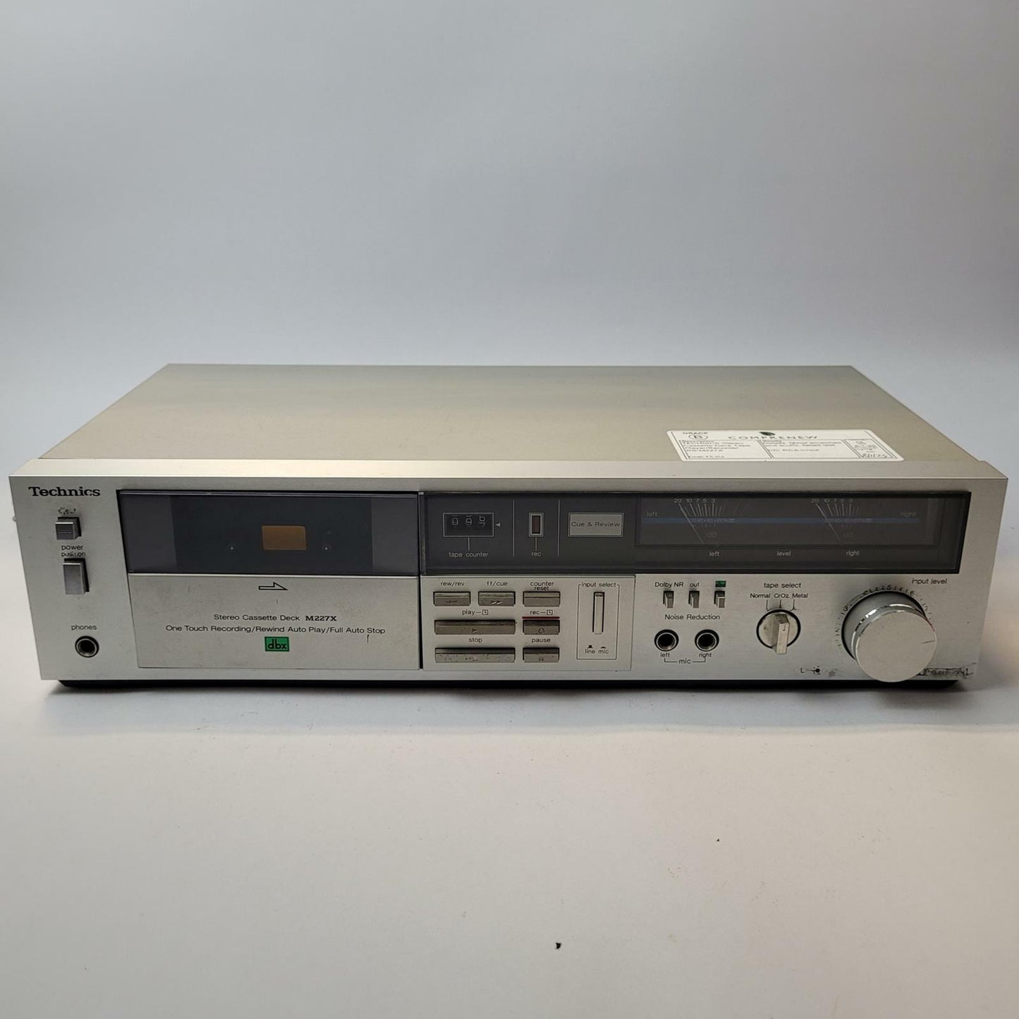 TECHNICS RS-M227X Stereo Cassette Deck Tape Player/Recorder | Grade B