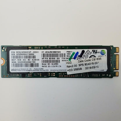 Samsung MZ-NLN2560 2280 Gen3 M.2 SSD | Grade A