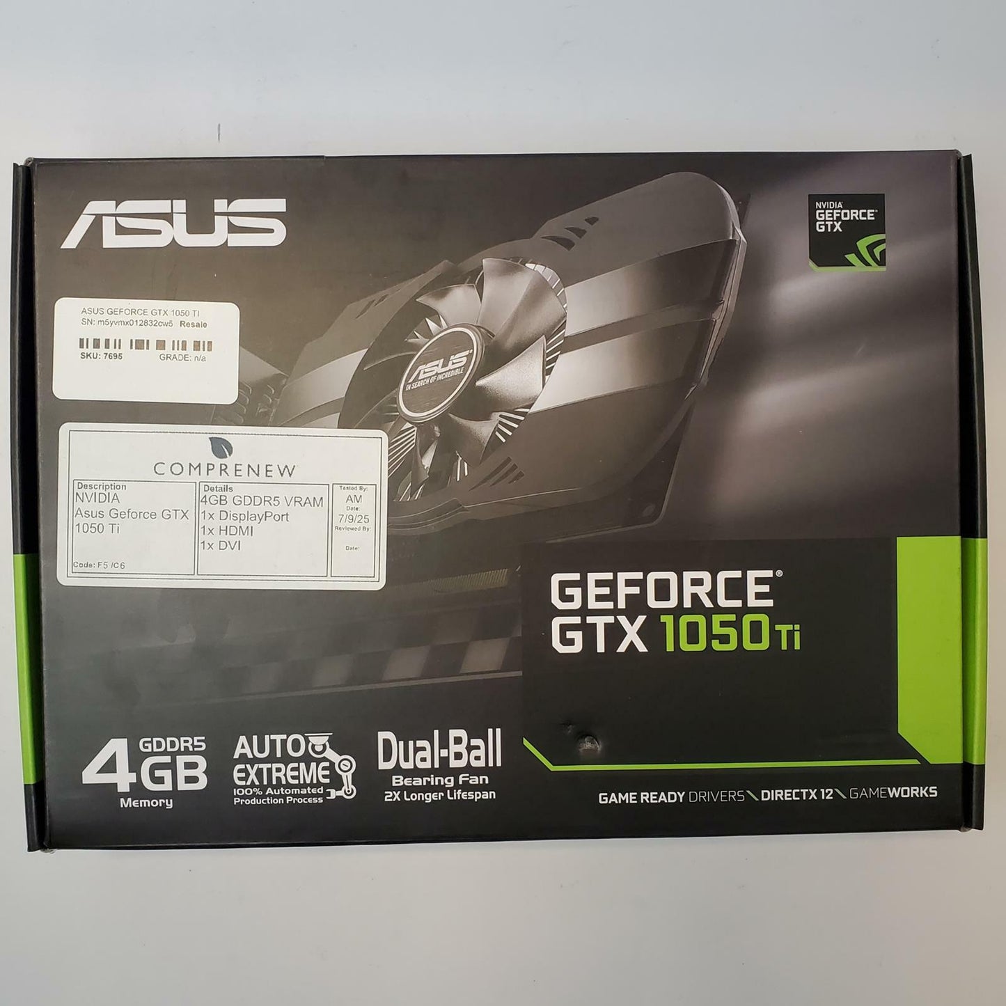 ASUS PH-GTX1050TI-4G GeForce GTX 1050Ti 4GB GDDR5 Graphics Card | Grade A
