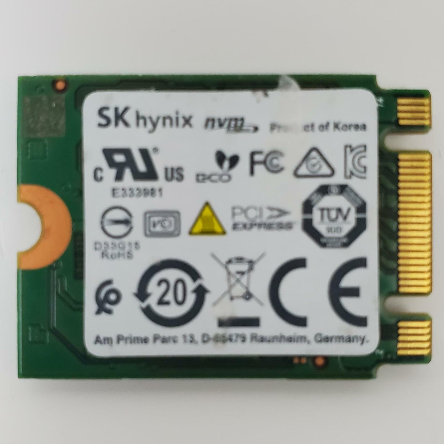 SK Hynix HFM256GDGTNG-83A0A 256GB 2230 Gen3 M.2 NVMe SSD | Grade A